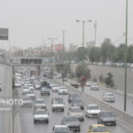 گردوخاک و کاهش دید در اصفهان