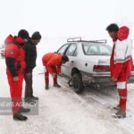 هلال‌احمر خراسان شمالی به ۹۳ گرفتار در کولاک برف امدادرسانی کرد