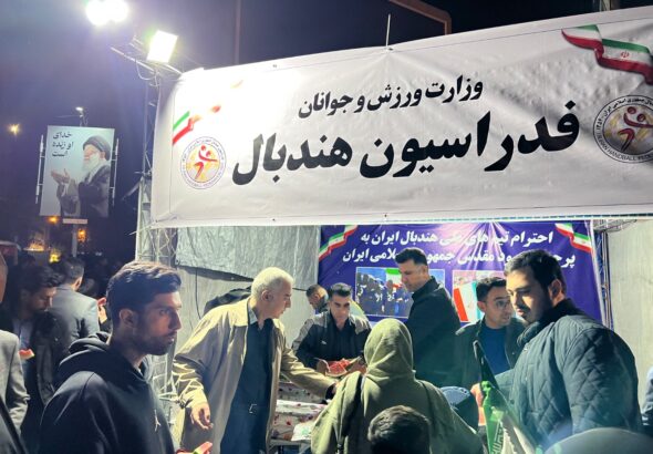 برپایی موکب فدراسیون هندبال در مهمونی کیلومتری غدیر
